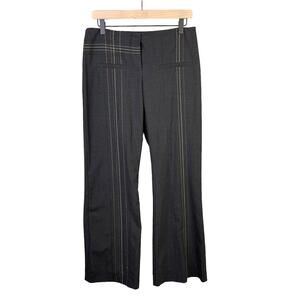 Poleci Pants Womens Size 10 Y2K Gorpcore Wide Loose Fit Baggy Dark Gray Low Rise
